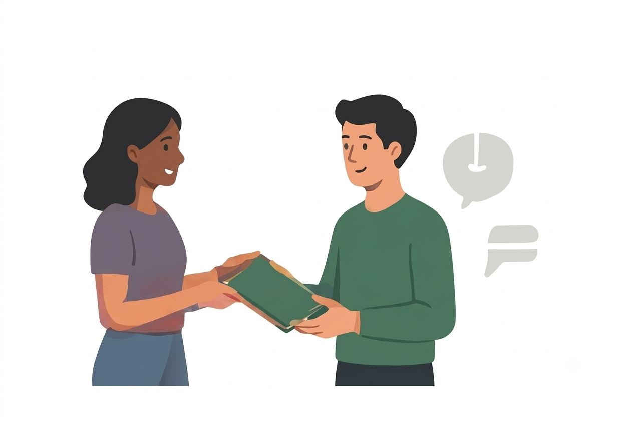 Propose a book swap with another reader